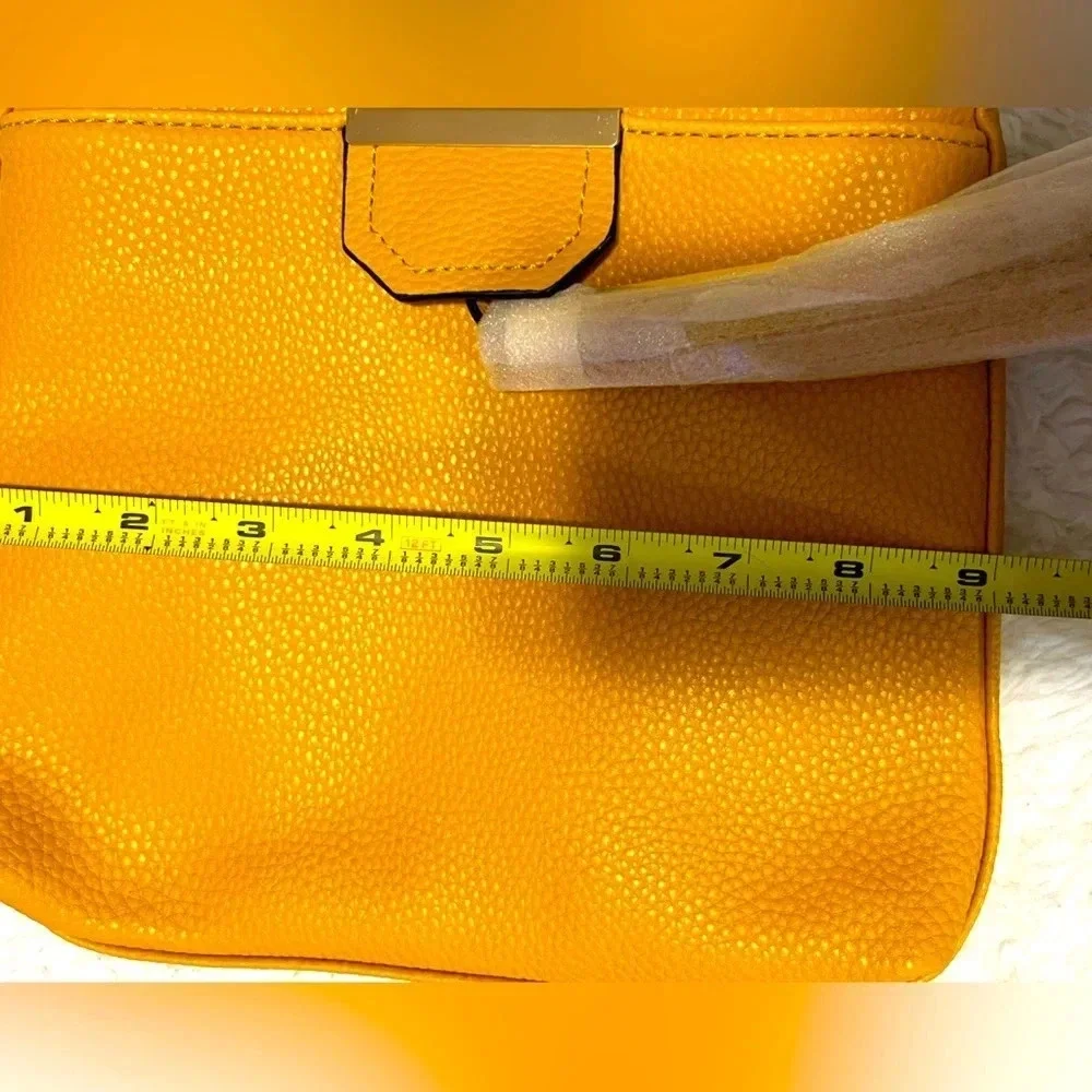 Deluxity Los Angeles Yellow Vegan Peta approved Women Crossbody Messenger